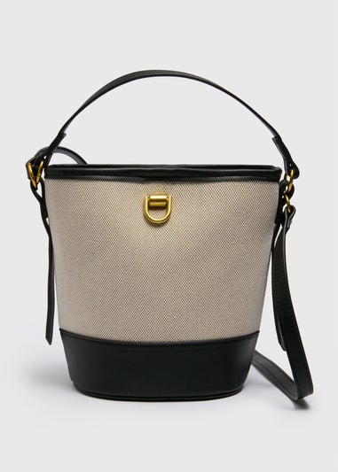 Cream Bucket Canvas Bag