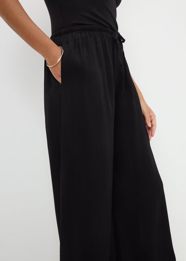 Black Wide Leg Trousers