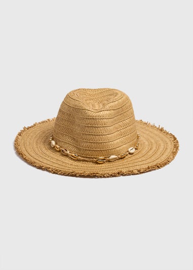 Neutral Shells Straw Hat