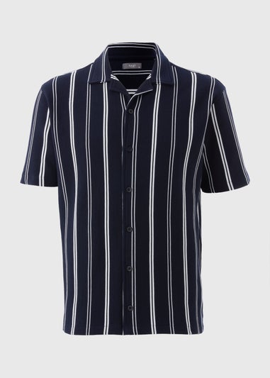 Navy Stripe Co Ord Shirt