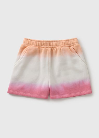 Girls Pink Tie Dye Shorts (7-15yrs)
