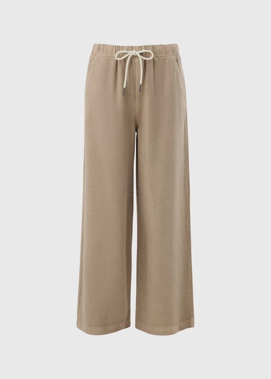 Stone Wide Leg Comfort Fit Jeans