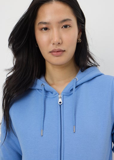 Blue Zipped Hoodie