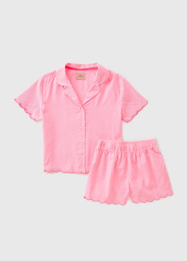 Pink Stripe Short Pyjama Set