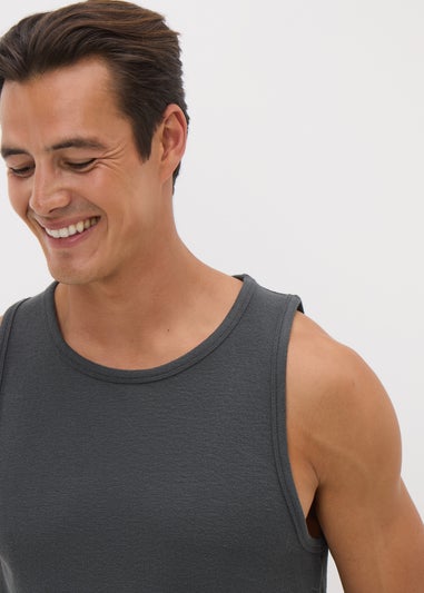 Grey Textured Vest