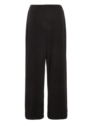 Quiz Black Wide Leg Trousers