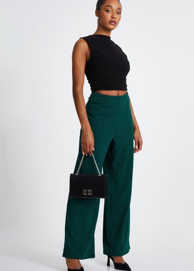 Quiz Green Wide Leg Trousers