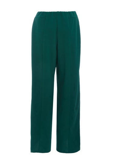 Quiz Green Wide Leg Trousers