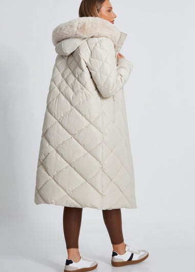 Quiz Stone Quilted Long Parka