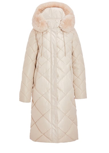 Quiz Stone Quilted Long Parka