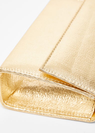 Quiz Gold Foil Top Handle Bag