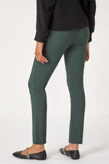 Roman Forest Green Bengaline Stretch Jean Trouser