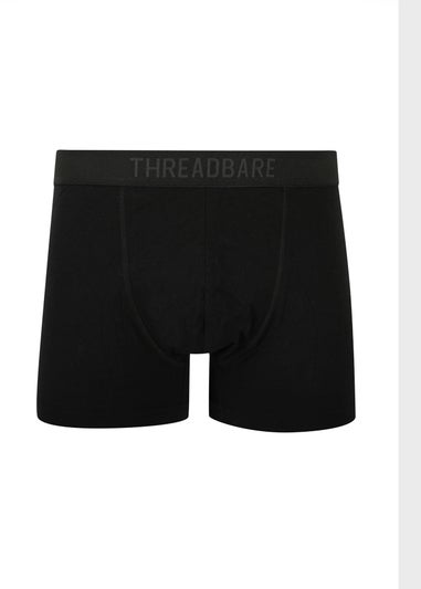 Threadbare Black 10-Pack Hipster Boxer Shorts