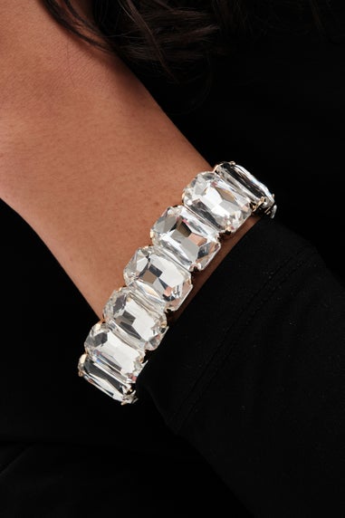 Mood Gold Crystal Stone Stretch Bracelet