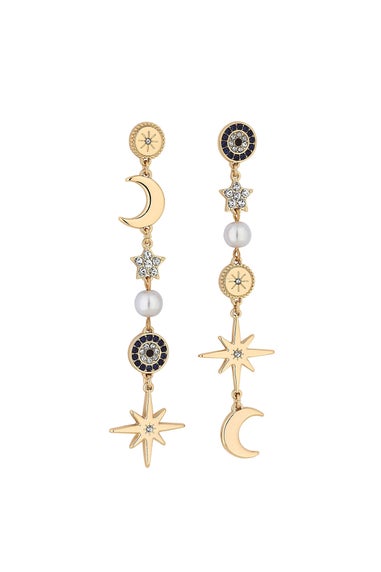 Mood Celestial Mismatch Drop Earrings