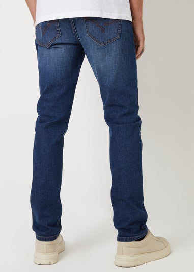 Threadbare Blue Slim Fit Premium Jeans With Stretch