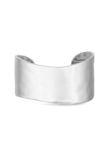 Jon Richard Silver Plated Hammered Cuff Bracelet