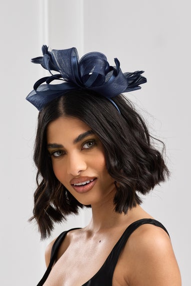 Jon Richard Navy Medium Fascinator Headband