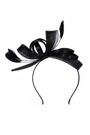 Jon Richard Black Medium Fascinator Headband