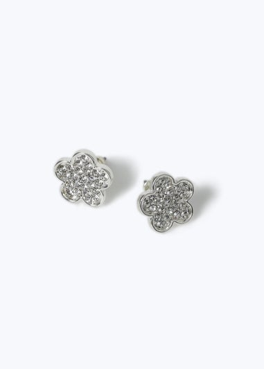 Silver Flower Earrings