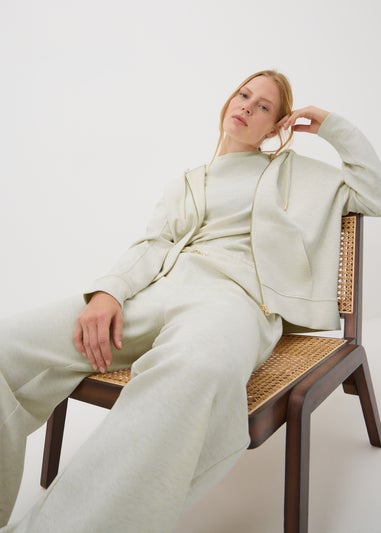 Souluxe Oatmeal Zip Through Hoodie
