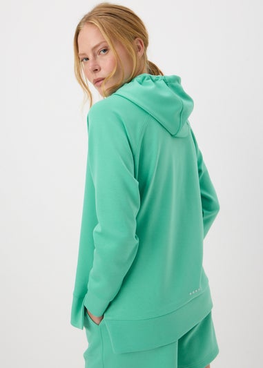 Green Longline Hoodie