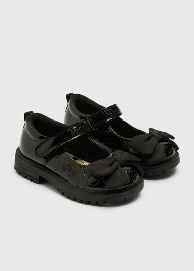 Disney Girls Black Minnie School Shoes (Younger 6-12)