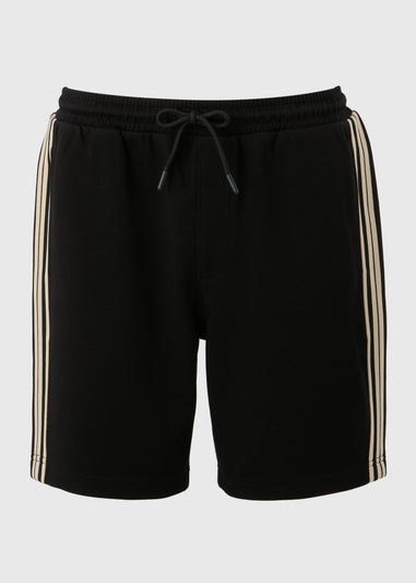 Black Smart Tape Co-Ord Shorts