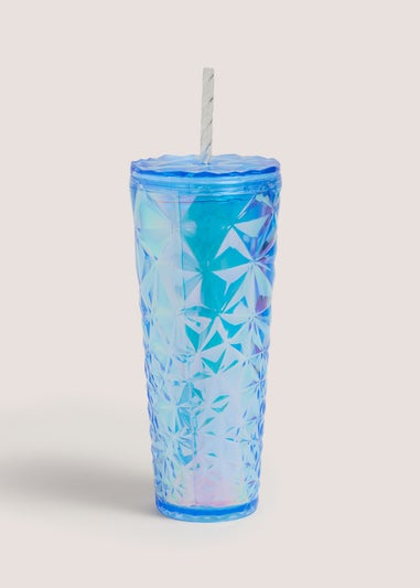 Blue Iridescent Cup