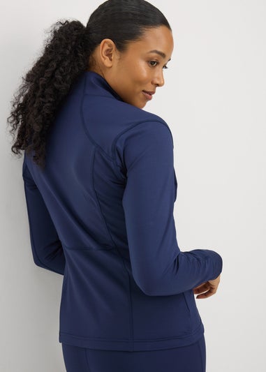 Souluxe Navy Zip Through Jacket