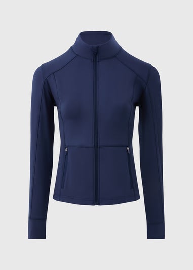 Souluxe Navy Zip Through Jacket