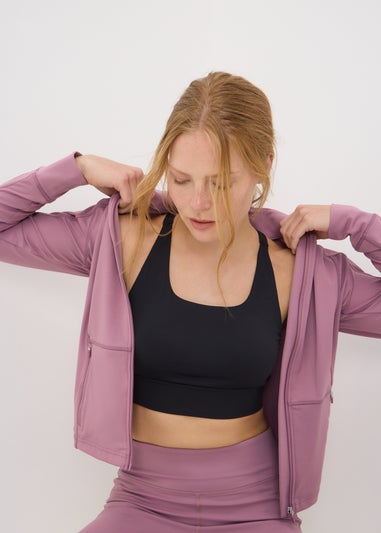 Souluxe Mauve Zip Through Jacket