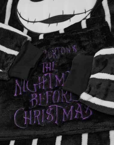 Disney The Nightmare Before Christmas Kids Black Blanket Hoodie