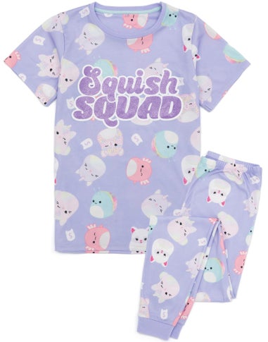 thumbnail image 2 of Short Pyjamas Pyjamas Multipack Vanilla Underground Pink Girls Squishmallows Short Sleeve Short Leg 100% Cotton Pyjamas 2 of 13