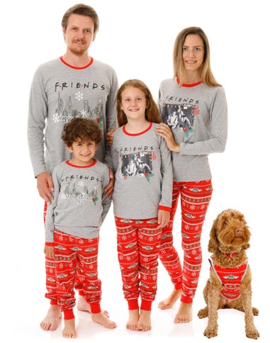 Friends Boys Red Logo Long Sleeve Long Leg Pyjama Set (7 - 14 Years)