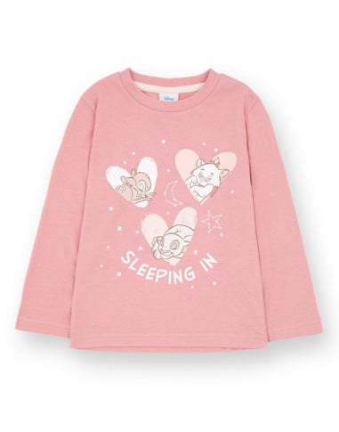 Disney Girls Pink Sleeping In Pyjama Set (1 - 8 Years)