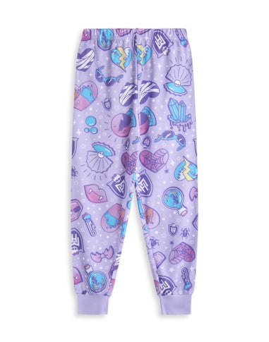 Monster High Girls Purple Character Group Pyjama Set (4 - 14 Years)