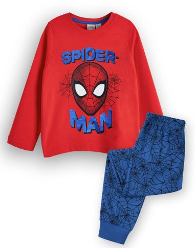 Marvel Boys Blue Spider Man Front Print Pyjama Set (2 - 8 Years)