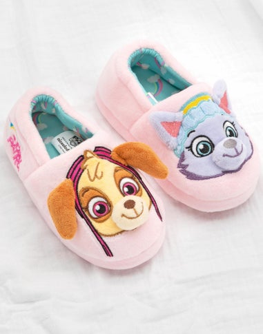 Paw Patrol Girls Multicoloured Character Slip On Loafer Slippers (6 - 12 Younger)