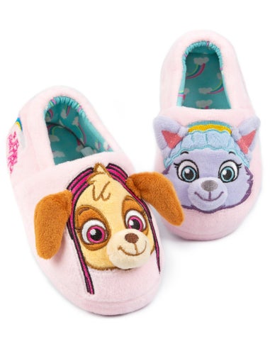 Paw Patrol Girls Multicoloured Character Slip On Loafer Slippers (6 - 12 Younger)