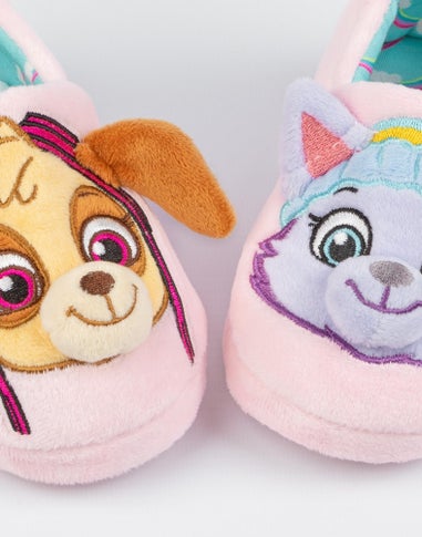 Paw Patrol Girls Multicoloured Character Slip On Loafer Slippers (6 - 12 Younger)