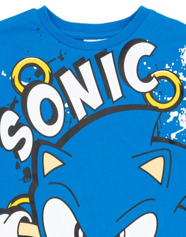 Sonic The Hedgehog Boys Multicoloured Character 2 Pack T-Shirts (4 - 12 Years)