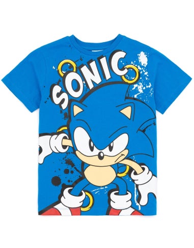 Sonic The Hedgehog Boys Multicoloured Character 2 Pack T-Shirts (4 - 12 Years)