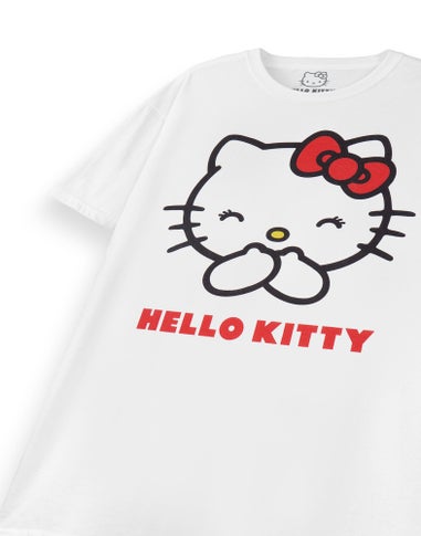 Hello Kitty White Classic Short Sleeved T-Shirt