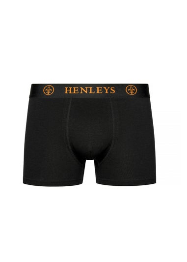 Henleys Black 5-Pack Quintlock Boxers