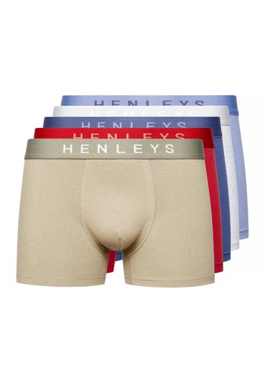 Henleys Multi Colour 5-Pack Motley Boxers