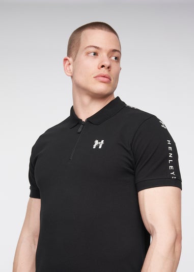 Henleys Black Tapehen Polo