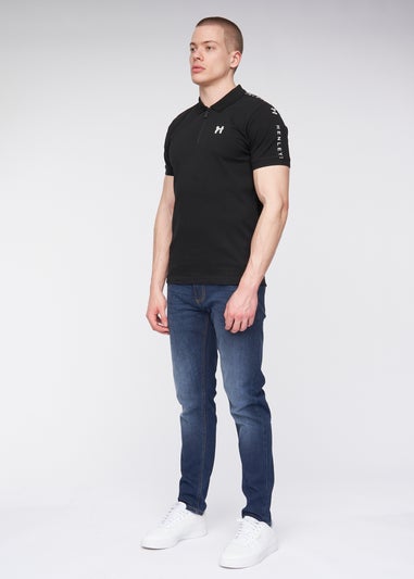 Henleys Black Tapehen Polo