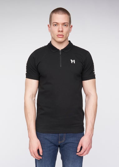 Henleys Black Tapehen Polo