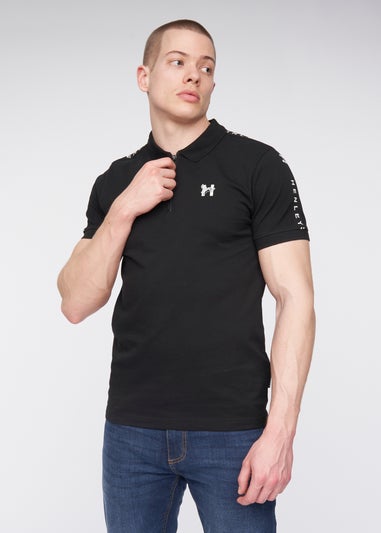 Henleys Black Tapehen Polo